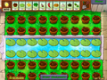A Pool level with Lily Pads on every Pool square, and with Flower Pots on all ground rows