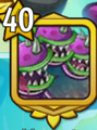 Three-Headed Chomper as the profile picture for a Rank 40 player