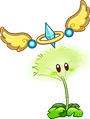 Dandelion (halo with golden wings and a diamond centerpiece)