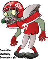 Troctocade style mock-up for PvZ2 Football Zombie