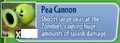 Pea Cannon's stickerbook description