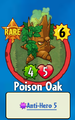 The player receiving Poison Oak from a Premium Pack