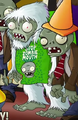 Stop Zombie Mouth T-shirt Zombie Yeti next to a Conehead Zombie