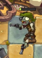 A Pistol Zombie losing his arm