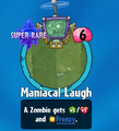 The player receiving Maniacal Laugh from a Premium Pack