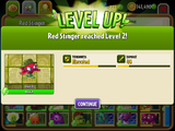 Red Stinger being upgraded to Level 2