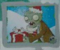 Santa Zombie in a Plants vs. Zombies sticker album again