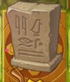 Ancient Egypt tombstone on a Gold Tile (only in the Epic Quest Aloe, Salut! and Premium Seeds - Aloe!)