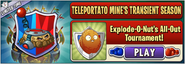 Explode-O-Nut in an advertisement for Explode-O-Nut's All-Out Tournament in Arena (Teleportato Mine's Transient Season)