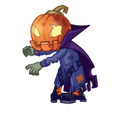 Render of Pumpkin Knight Zombie summoning a Pumpkin Ghost