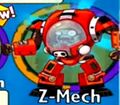 The player receiving Z-Mech from a Premium Pack (pre-1.2.11 update)