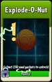 Explode-O-Nut ready to be unlocked