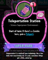 Teleportation Station's statistics