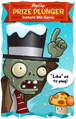 Top Hat Zombie in a second ad for the PopCap Prize Plunger