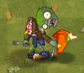 Food Fight Conehead Zombie defeated