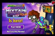 Arcade Zombie features in an advertisement for Neon Mixtape Tour Side B