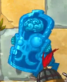 A frozen Shield Guardian Zombie
