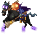 Render of Pumpkin Knight Zombie's charging animation