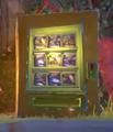 One of the vending machines that gives players access to the Sticker Shop
