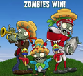 Team Zombies won (with Browncoat Zombie, Imp Punt, and All-Star)