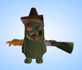 Zombie Mascot's glitched model