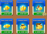 Coin packs in the store (9.4.1)