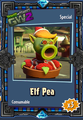 The sticker for Elf Pea, an exclusive Spawnable Plants
