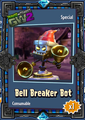 The sticker for Bell Breaker Bot, an exclusive Spawnable Bot