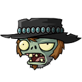 Poncho Zombie's head