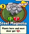 The player receiving Steel Magnolia from a premium pack