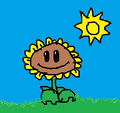 Quick Sunflower Drawing on Paint.png