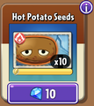 Hot Potato's seeds in the store (9.7.1)
