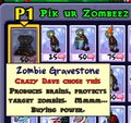 Zombie Gravestone's description (in-game)