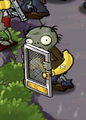 A Ducky Tube Screen Door Zombie appearing on the seed choosing menu