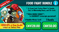 Turkey Rider on the advertisement for the Food Fight Bundle