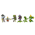 A Chomper figure with Captain Deadbeard, Foot Soldier, Imp, Kernel Corn, and Peashooter figures