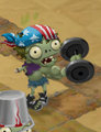 The Weightlifter Zombie in the game