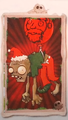 Santa Balloon Zombie in a Plants vs. Zombies sticker album