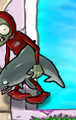 Dolphin Rider Zombie about to enter the house