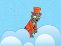 Tuxedo Zombie in the clouds, as seen on the PopCap Blog website