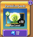 Dandelion's seeds in the store (10.2.1, Gold)