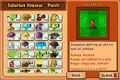 Part of the plants' Almanac entries in the iPod version