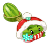Melon-pult (christmas scarf and hat)