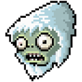 Pixelated Yeti Zombie's head