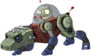 HD Mechanical Wolf Zombie without a background