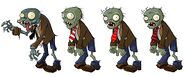 Zombie concept art progression as seen in Rich Werner's site