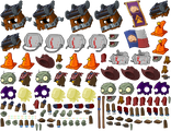 Cowboy Zombie and his variants sprites