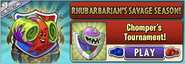 Chomper in an advertisement for Chomper's Tournament in Arena (Rhubarbarian's Savage Season)