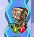 Cardboard Robot Zombie with the Bullseye trait
