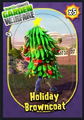 The sticker for Holiday Browncoat, an exclusive Consumable Zombie